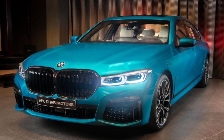BMW M760Li xDrive Atlantis Blue by Abu Dhabi Motors '2019
